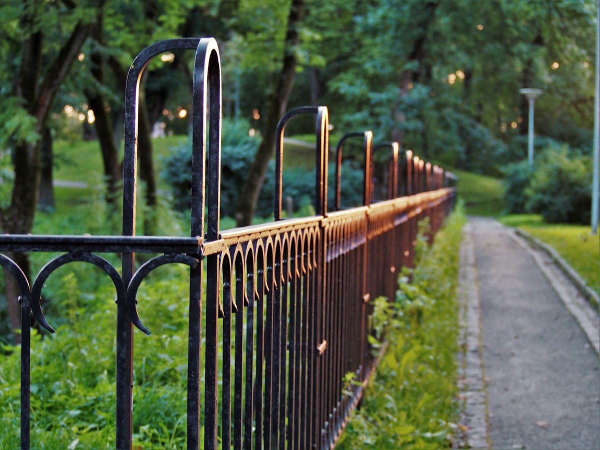 Representative metal fence panels